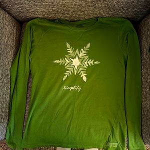Life is good green long sleeve